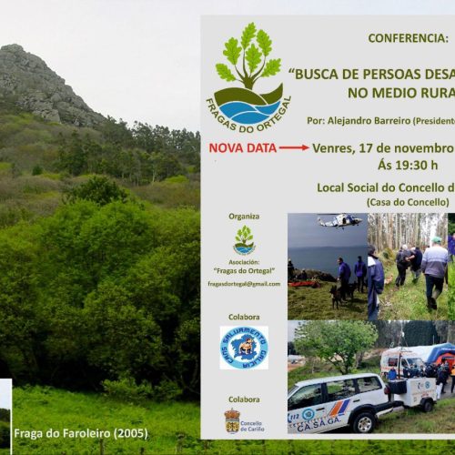 Conferencia: «BUSCA DE PERSOAS DESAPARECIDAS NO MEDIO RURAL» – 17 Novembro 2023″