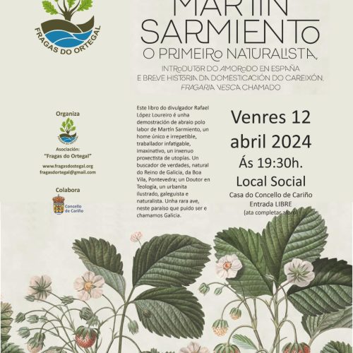 Presentación do libro: «MARTIN SARMIENTO O PRIMEIRO NATURALISTA» – 12 Abril 2024